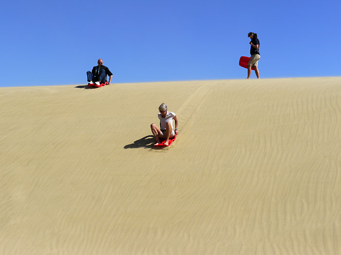 Bildgestaltung, Wüste mit drei Sandbordern