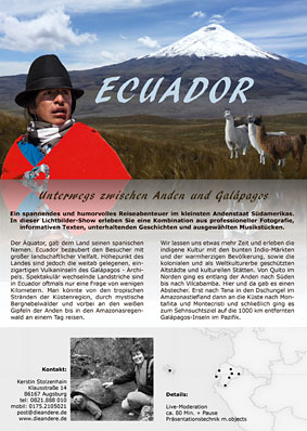 Lichtbildervortrag Ecuador